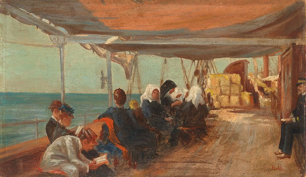 Theodoros Rallis - A bordo della nave
